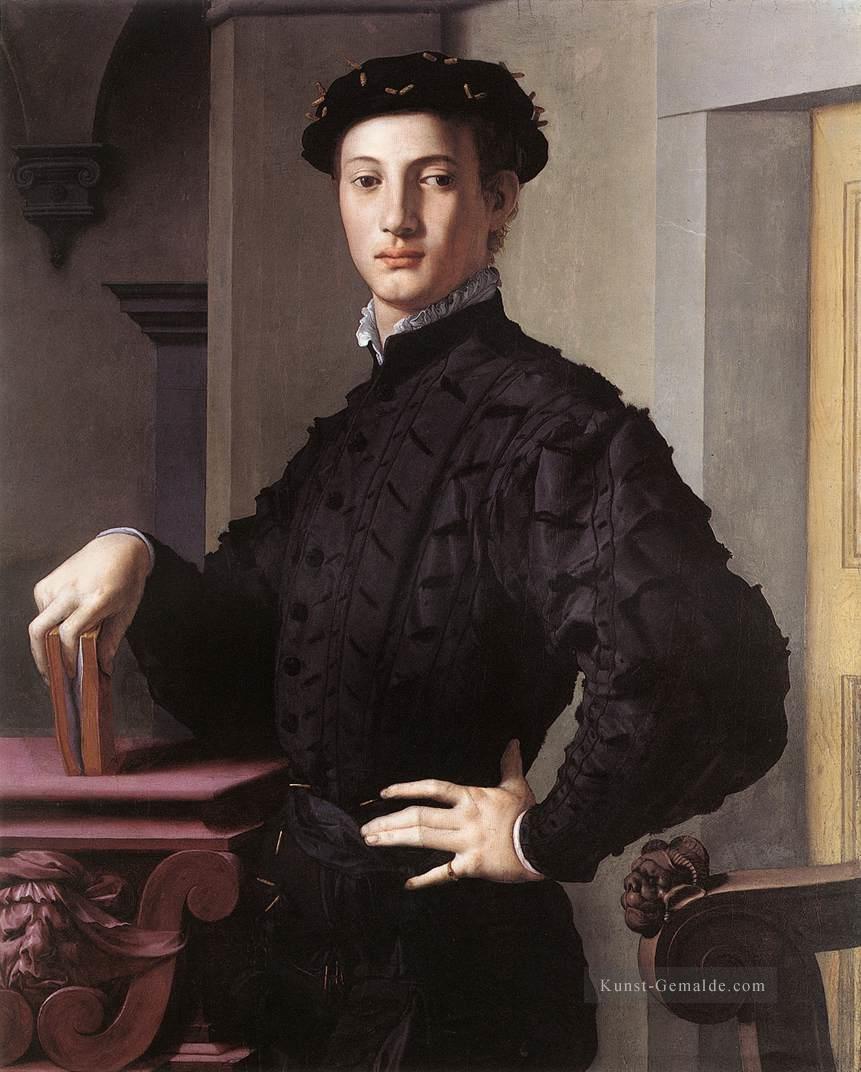 Porträt eines jungen Mannes Florenz Agnolo Bronzino Ölgemälde